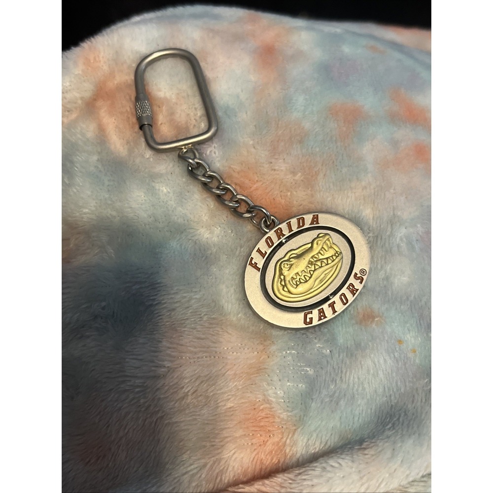 Vintage Souvenir Florida Gators Premium Metal Keychain, Thick, Heavy